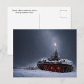 Koude kerst briefkaart (Voorkant / Achterkant)