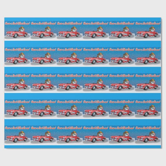 Koude kerst! cadeaupapier (Vlak)