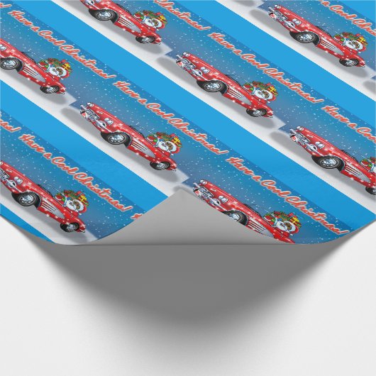 Koude kerst! cadeaupapier (Hoek)