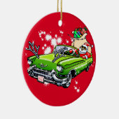 Koude kerst! keramisch ornament (Rechts)