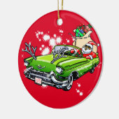 Koude kerst! keramisch ornament (Links)