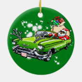 Koude kerst! keramisch ornament (Achterkant)