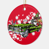 Koude kerst! keramisch ornament (Links)