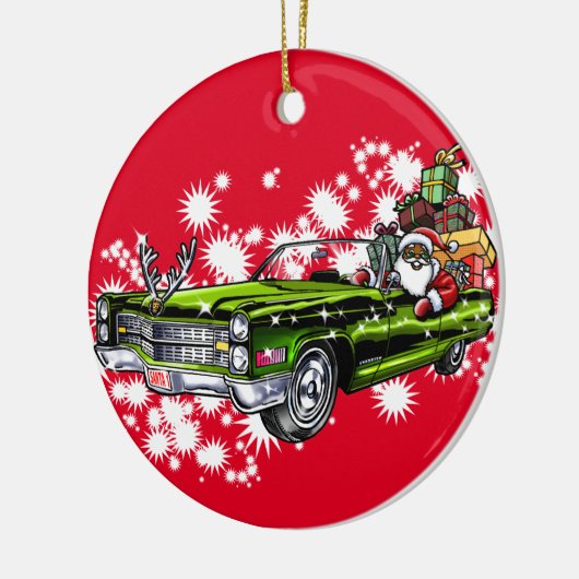 Koude kerst! keramisch ornament (Links)