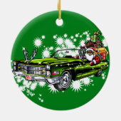 Koude kerst! keramisch ornament (Achterkant)