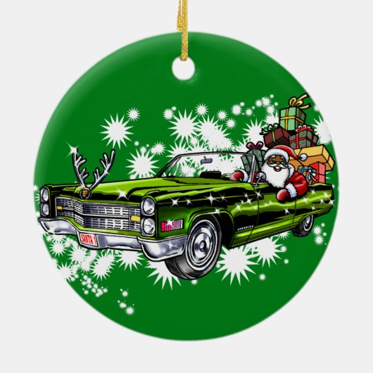 Koude kerst! keramisch ornament (Achterkant)