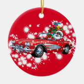 Koude kerst! keramisch ornament (Voorkant)