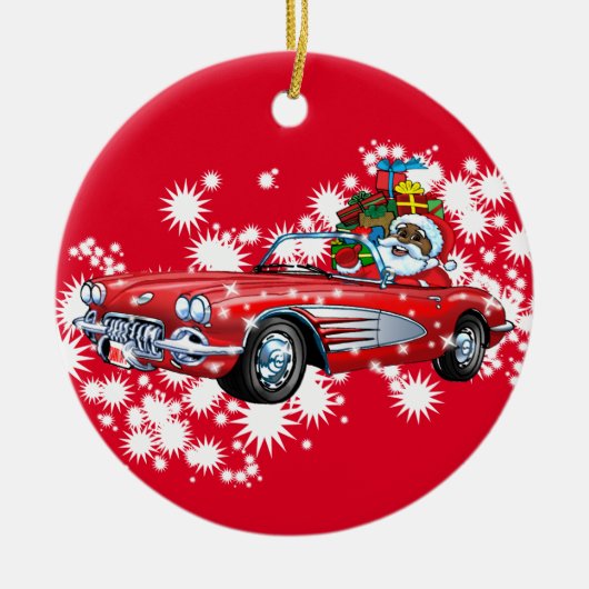 Koude kerst! keramisch ornament (Voorkant)