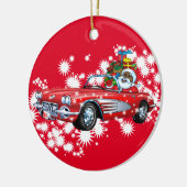 Koude kerst! keramisch ornament (Links)