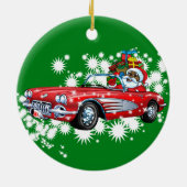 Koude kerst! keramisch ornament (Achterkant)