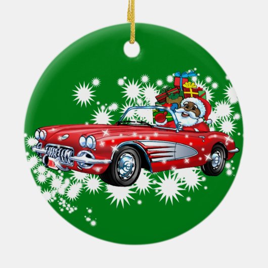 Koude kerst! keramisch ornament (Achterkant)