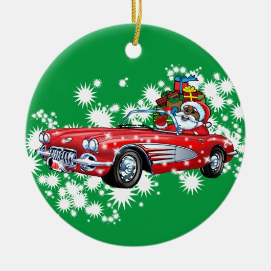 Koude kerst! Keramisch siermiddel Keramisch Ornament (Voorkant)