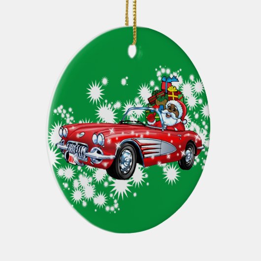 Koude kerst! Keramisch siermiddel Ornament (Rechts)