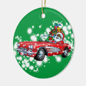 Koude kerst! Keramisch siermiddel Ornament (Links)