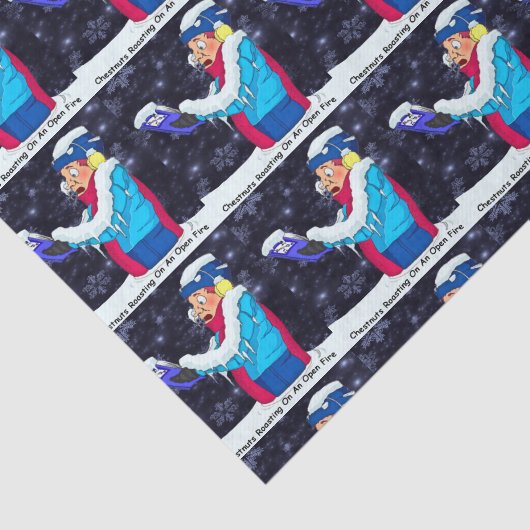 Koude kerstkartonnen drift van 10 lbs tissuepapier (Detail)