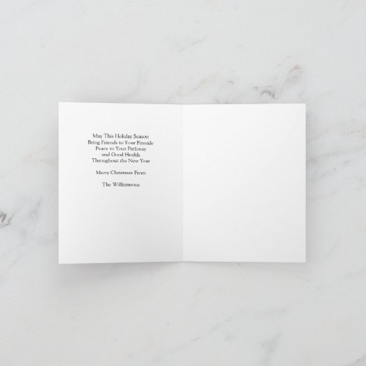 Koude Kerstman Kerstkaart (Binnen)