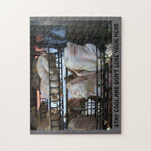 Koude kip in Oven Blijf kool Legpuzzel (Verticaal)