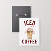 Koude koffie button (Voorkant / Achterkant)