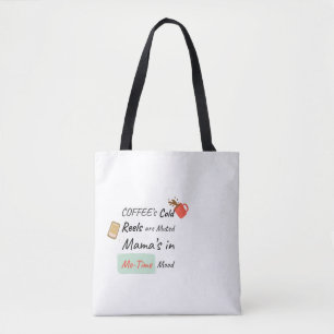 Koude Koffie, Gedempte Reels, Mijn-Tijd Sfeer Tote Bag