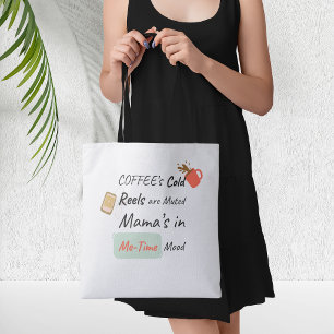Koude Koffie, Gedempte Reels, Mijn-Tijd Sfeer Tote Bag