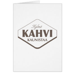 Koude Koffie Verfraait Card Template 2