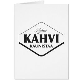 Koude Koffie Verfraait Kaart Sjabloon