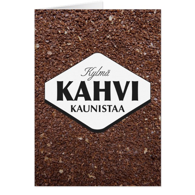 Koude koffie verfraait kaart sjabloon 3 (Voorkant)