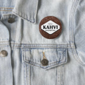 Koude koffie verfraait Knop 3 Ronde Button 5,7 Cm (In situ)