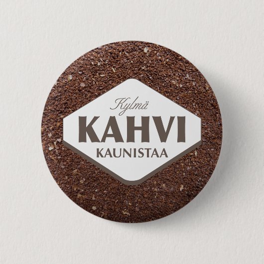 Koude Koffie Verfraait Knop 4 Ronde Button 5,7 Cm (Voorkant)