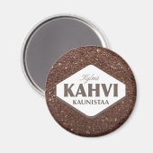 Koude koffie verfraait magneet 4 (Voorkant / Achterkant)