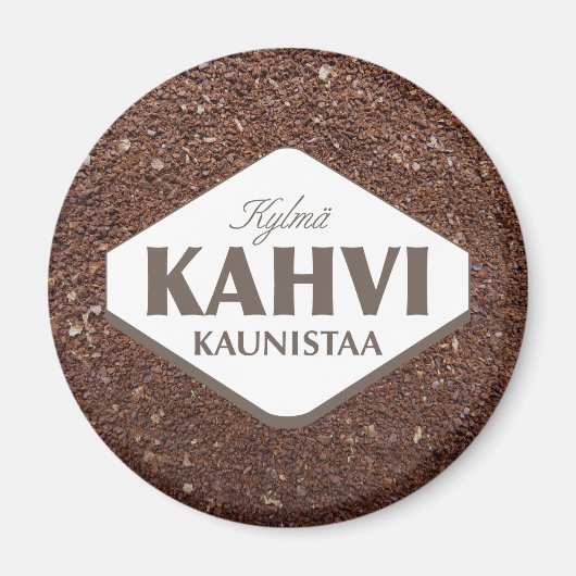 Koude koffie verfraait magneet 4 (Voorkant)