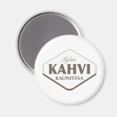 Koude koffie verfraait Magnet 2 (Voorkant / Achterkant)