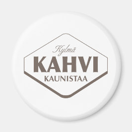 Koude koffie verfraait Magnet 2