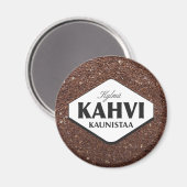 Koude koffie verfraait Magnet 3 (Voorkant / Achterkant)