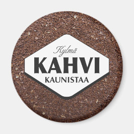 Koude koffie verfraait Magnet 3