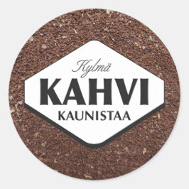 Koude koffie verfraait Sticker 3