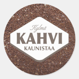 Koude koffie verfraait Sticker 4