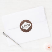 Koude koffie verfraait Sticker 4 (Envelop)