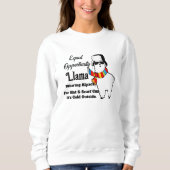 Koude Lama-trui - Grappige Dames Hoodie Trui (Voorkant)