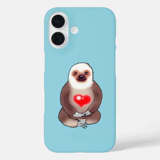Koude luiaard met gloeiend hart Case-Mate iPhone case (Achterkant)