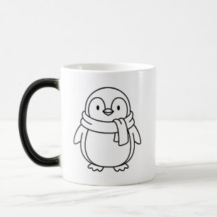 Koude Maar Schattige Pinguïn Magische Mok