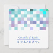 Koude mintkleuren uitnodiging (Voorkant)