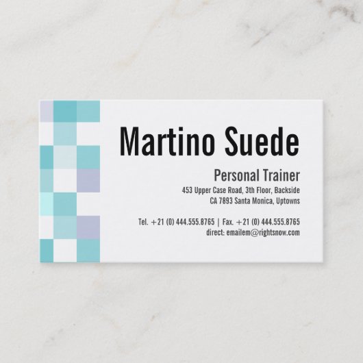 Koude moderne patroonlegante verse kaarten visitekaartje (Voorkant)