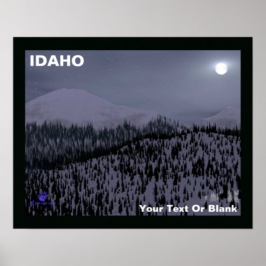 Koude Nacht In Idaho Poster (Voorkant)