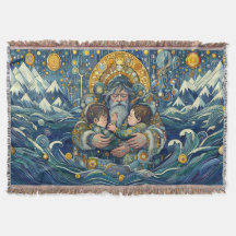 "Koude nacht, sterke armen" gooien deken