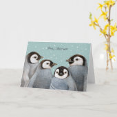 Koude nacht, warme kerstkaart kaart (Gele Bloem)