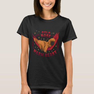 Koude neus Warm Hart Engels Mastiff Lover T-shirt