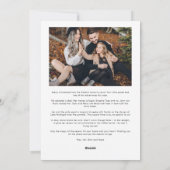 Koude neus Warm Wensen Hond Foto Kerstmis Feestdagenkaart (Achterkant)