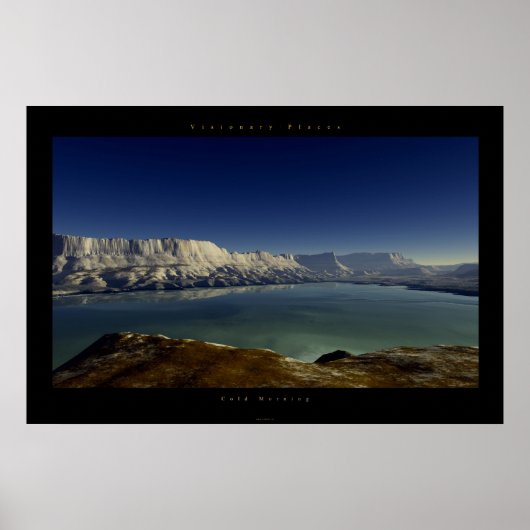 koude ochtend poster (Voorkant)