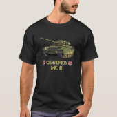 Koude Oorlog British Centurion Mk 3 hoofdslagtank T-shirt (Voorkant)